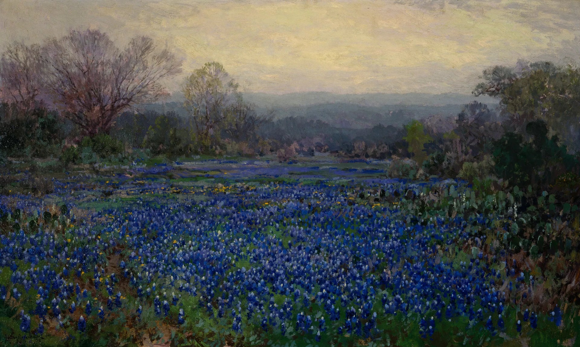 Sans titre (Champ de lupins bleus) - Julian Onderdonk image 1 reproduction artisanale de tableau