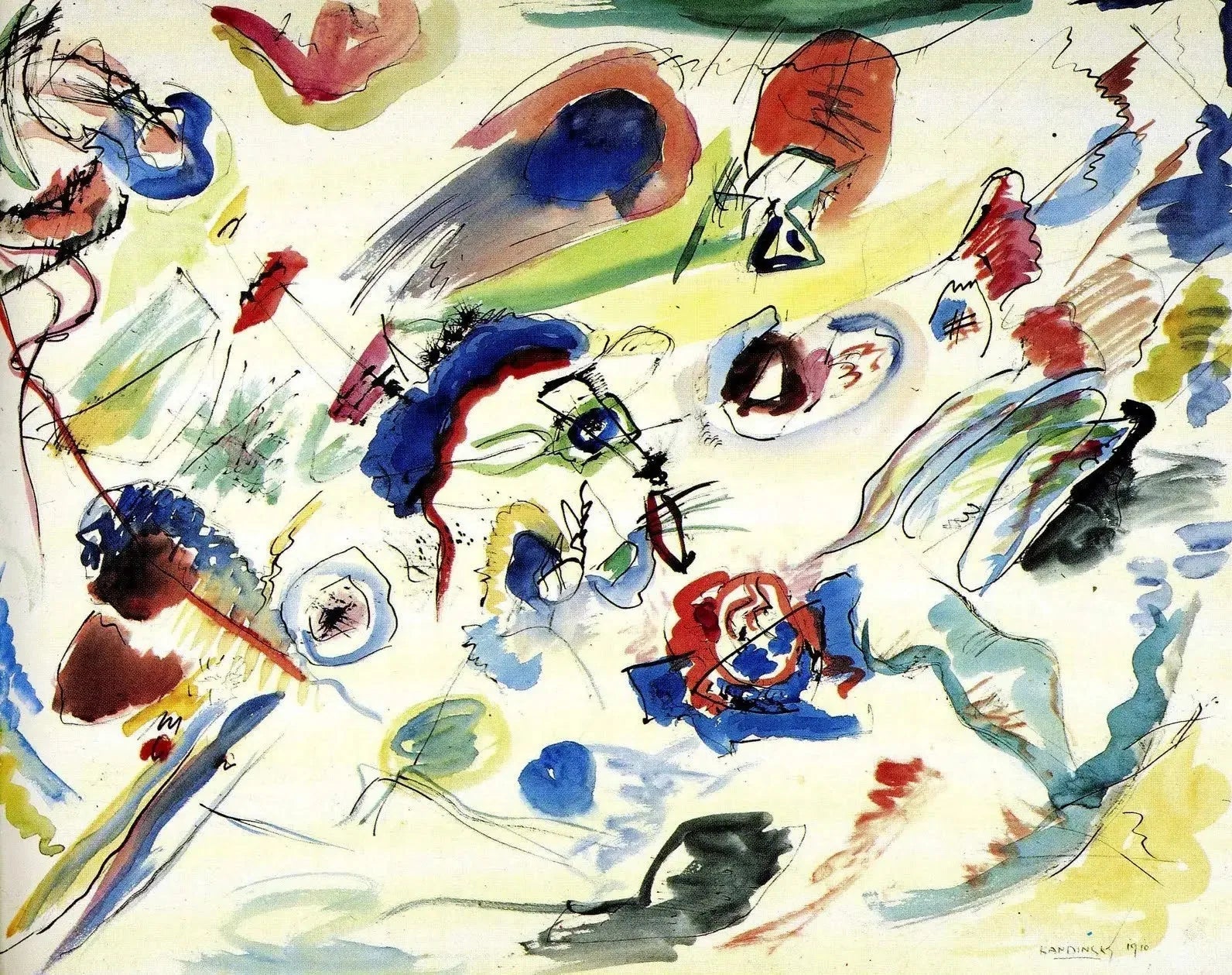 Sans titre - Vassily Kandinsky image 1 reproduction artisanale de tableau
