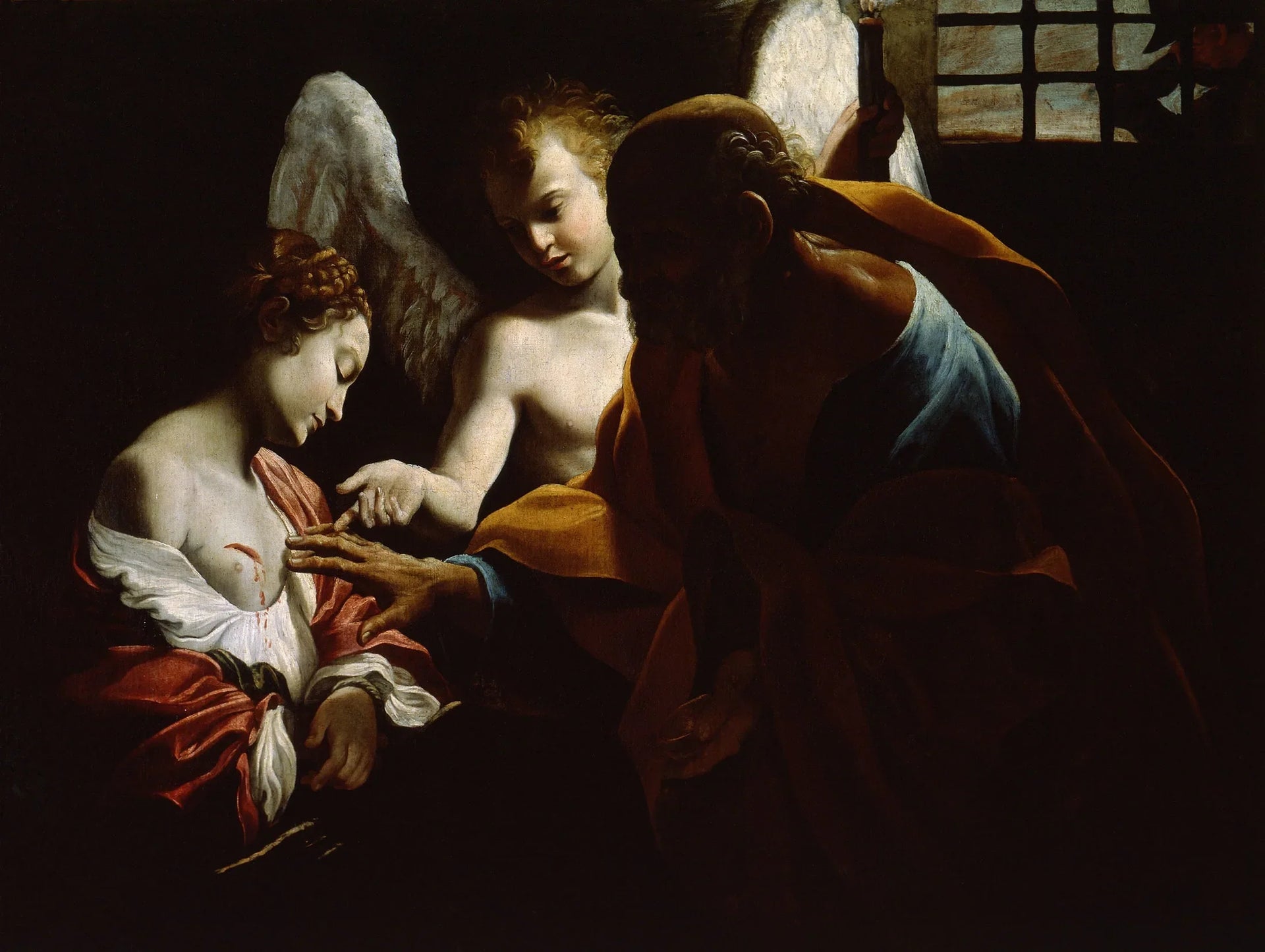 Sant'Agata en carcere de Giovanni Lanfranco - Giovanni Lanfranco image 1 reproduction d’œuvre d’art à l’huile