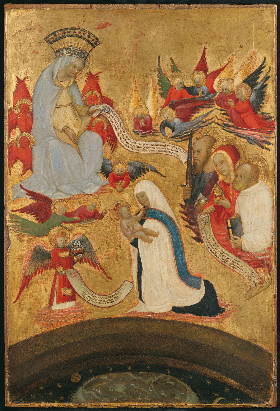 Santa Francesca Romana tenant l'Enfant Jésus - Antonio del Massaro da Viterbo
