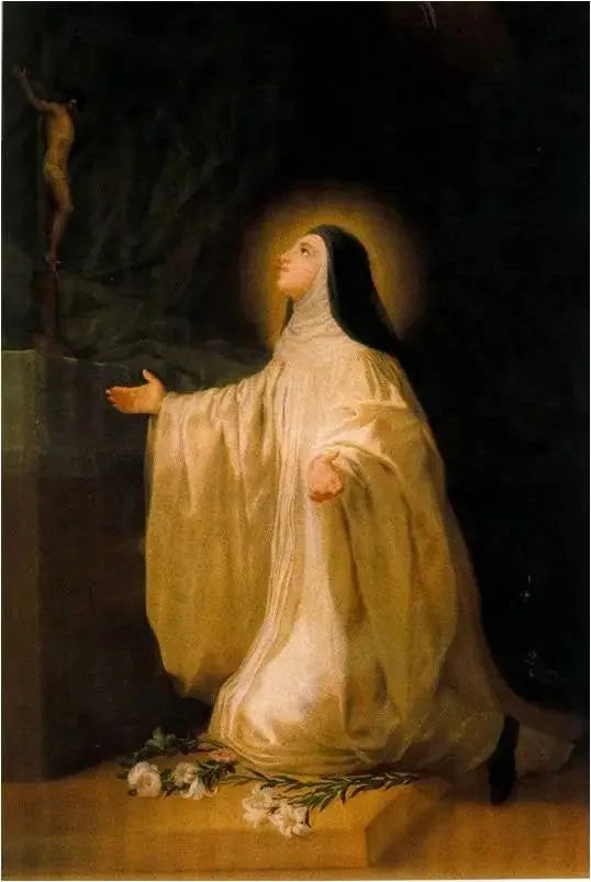 Santa Lutgarda - Francisco de Goya image 1 copie peinte à la main à l’huile