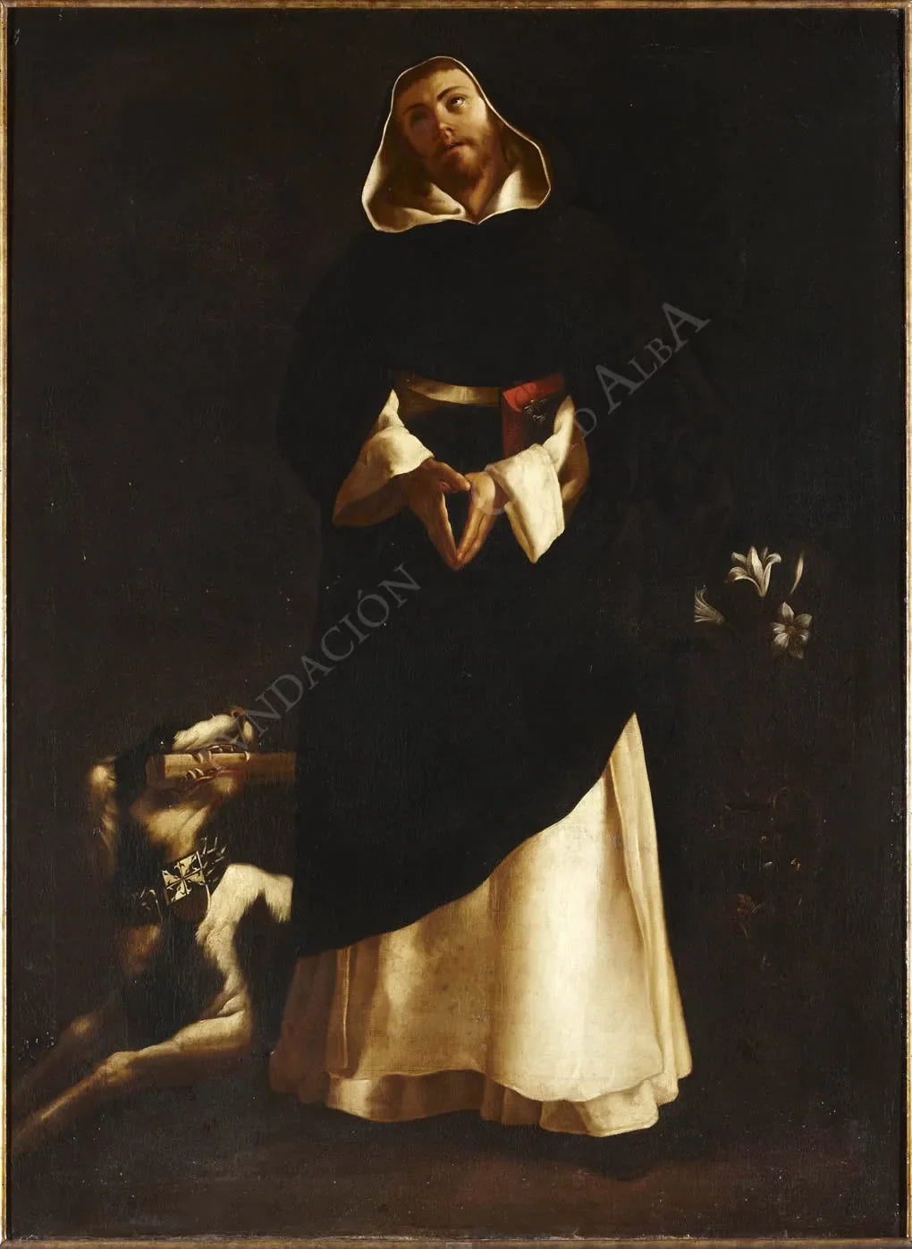Santo Domingo de Guzman - Francisco de Zurbarán image 1 copie de tableau peinte à la main