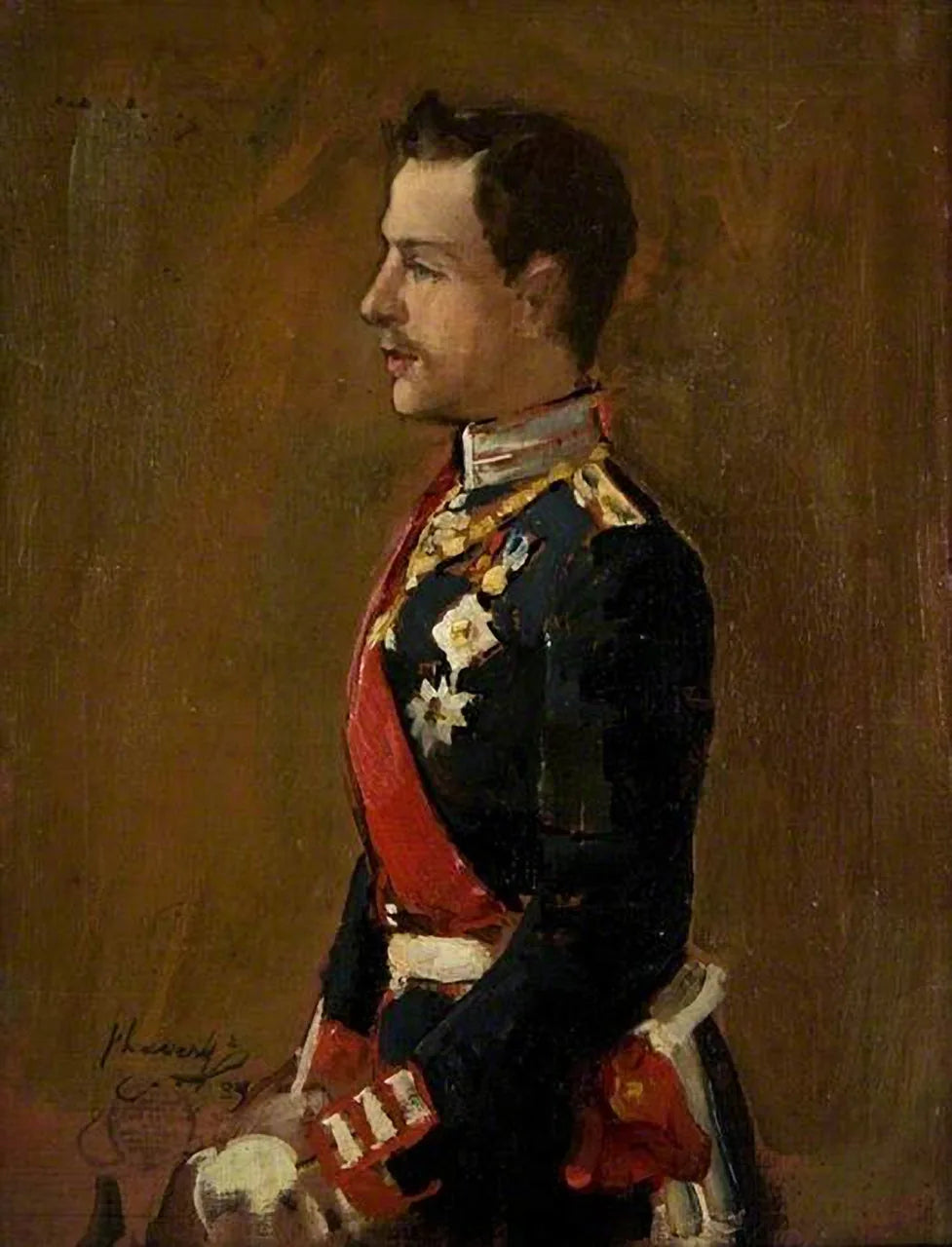 SAR le Grand-Duc Héritier de Hesse (croquis) - John Lavery image 1 copie de tableau peinte à la main