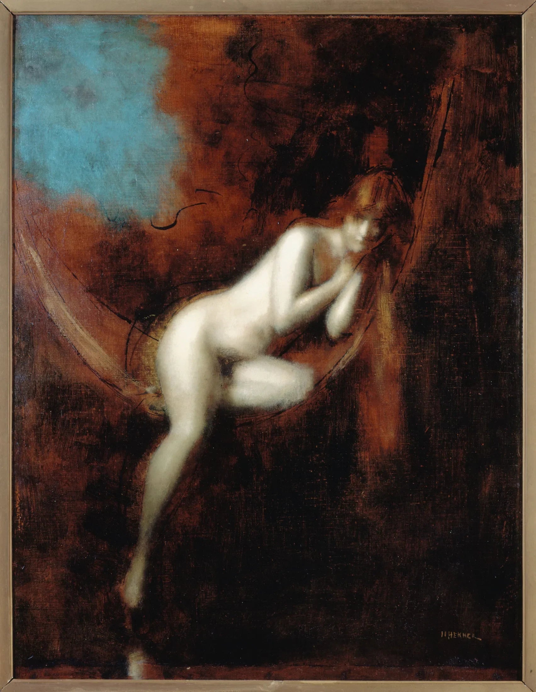 Sara la baigneuse - Jean-Jacques Henner image 1 tableau peint à l’huile sur toile