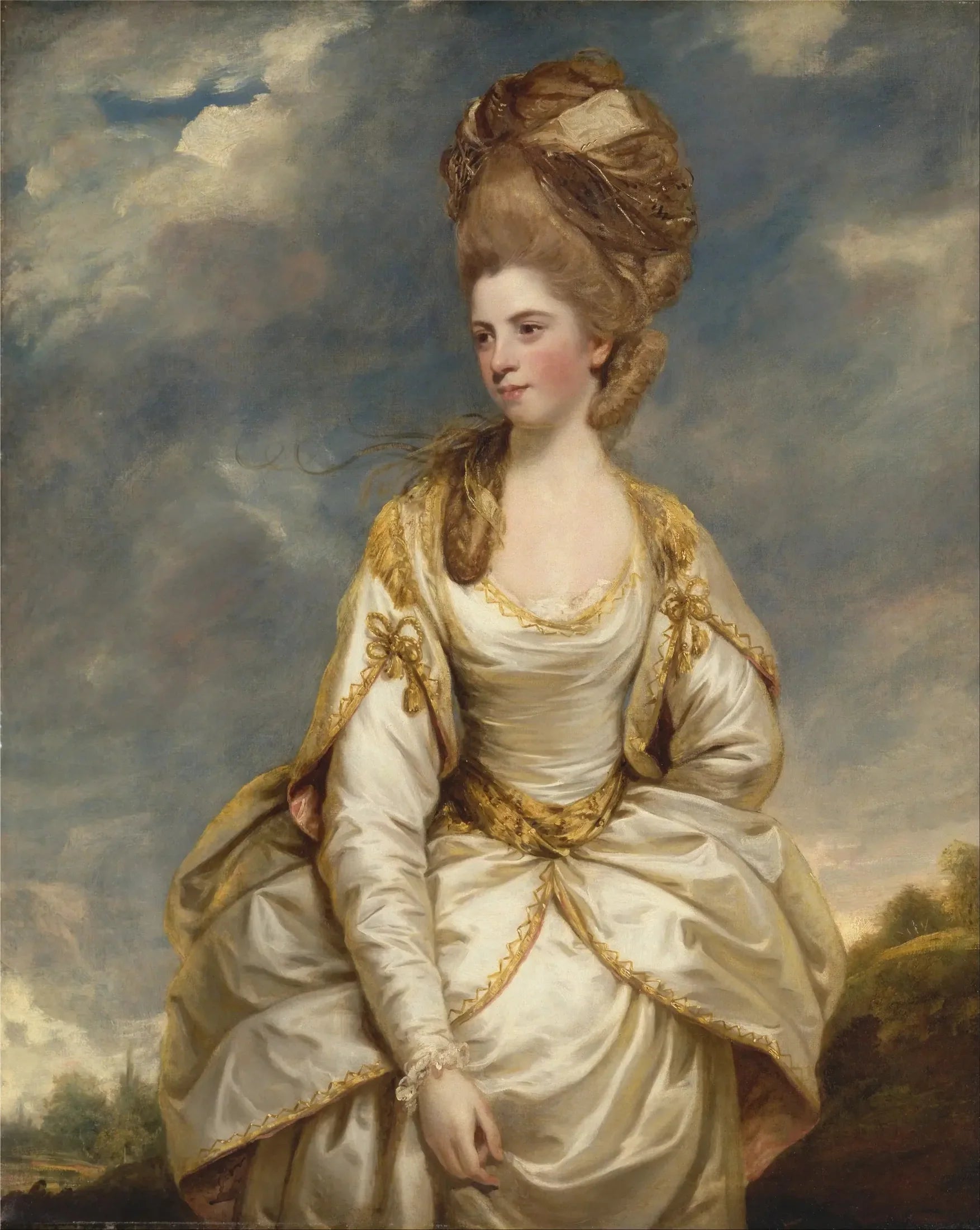 Sarah Campbell - Joshua Reynolds image 1 reproduction artisanale de tableau