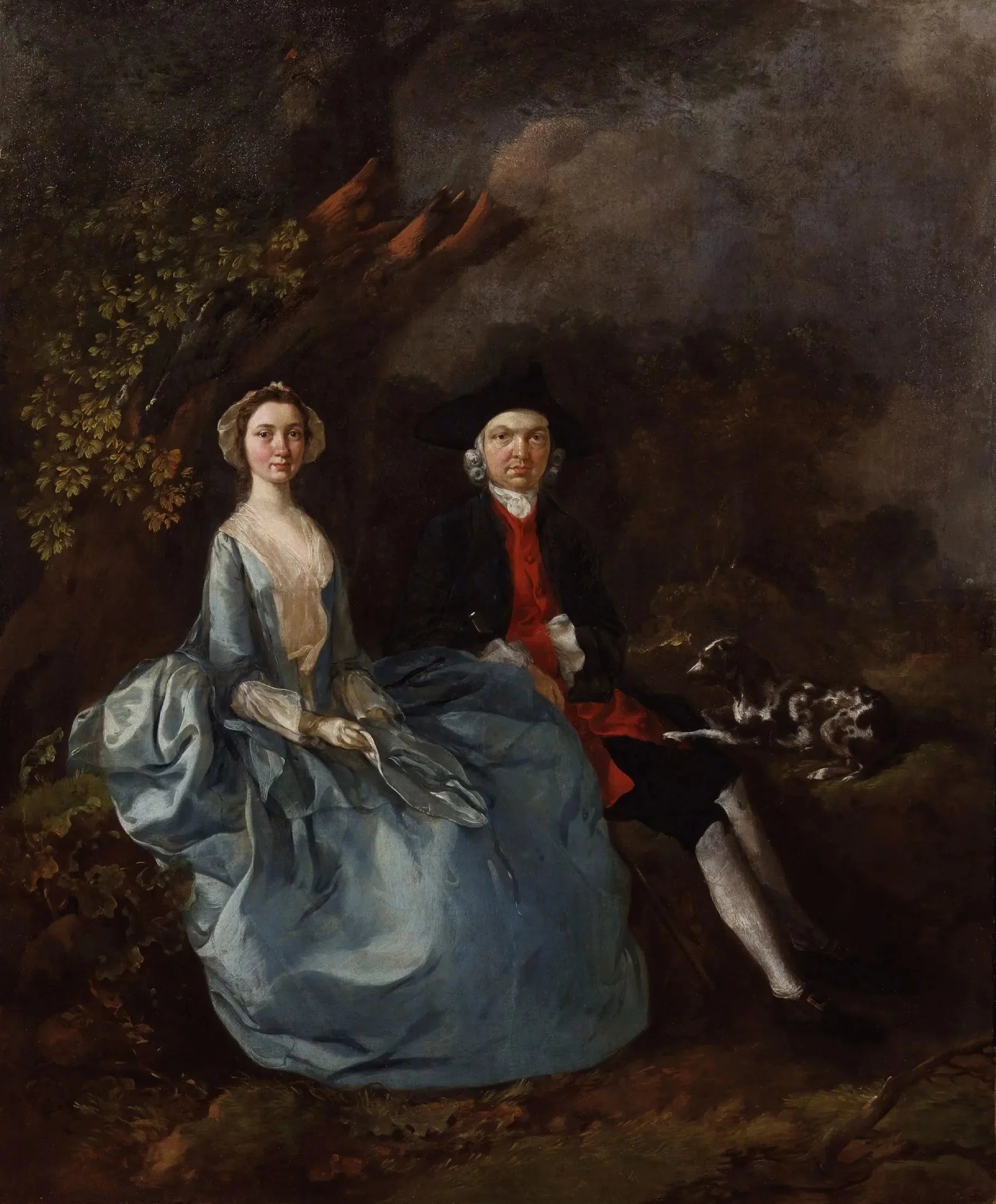 Sarah Kirby (née Bull); (John) Joshua Kirby - Thomas Gainsborough image 1 copie de tableau peinte à la main