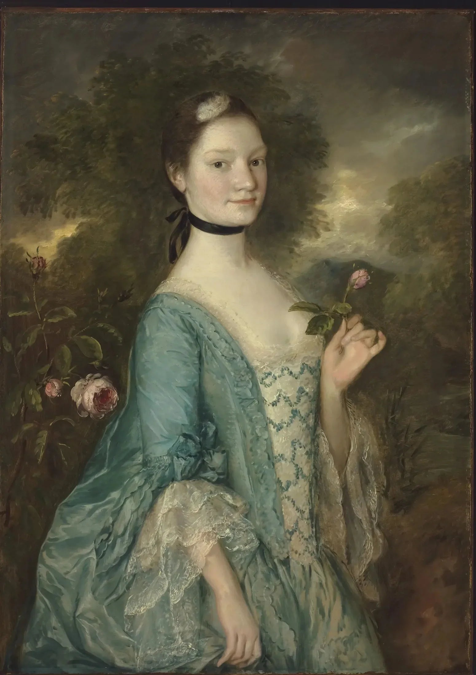 Sarah, Lady Innes - Thomas Gainsborough image 1 reproduction artisanale de tableau
