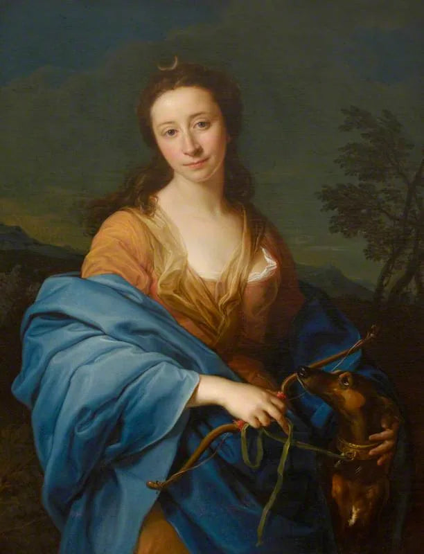 Sarah Lethieullier, Lady Fetherstonhaugh (1722-1788), dans le rôle de Diana - Pompeo Batoni image 1 reproduction réalisée par Alpha Reproduction