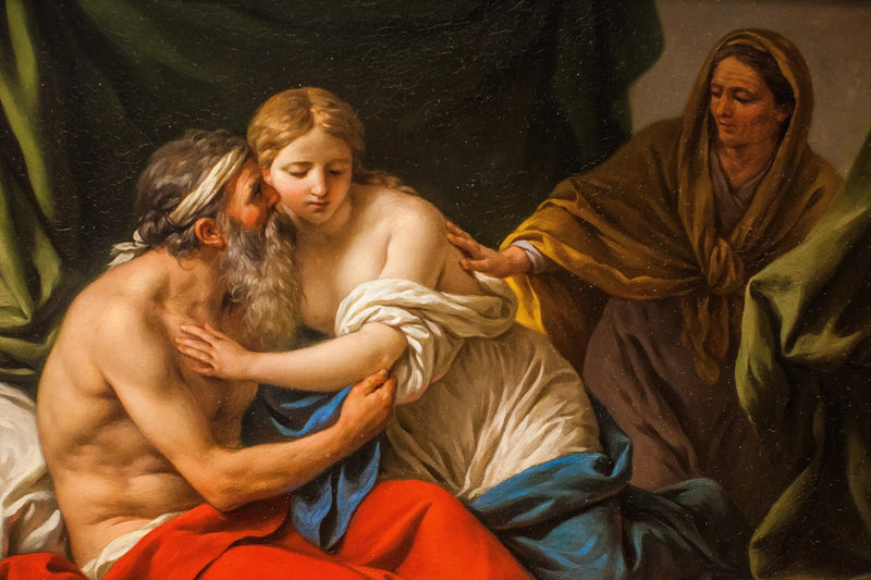 Sarah présente Agar à Abraham - Louis Jean François Lagrenée