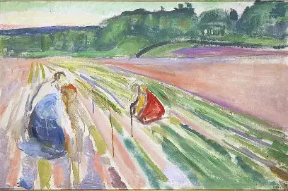 Sarclage - Edvard Munch image 1 reproduction de peinture à l’huile