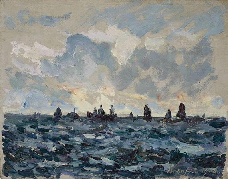 Sardiniers - Maxime Maufra image 1 tableau peint à l’huile sur toile