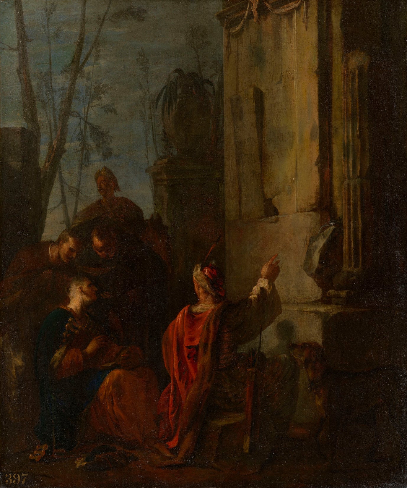 Sarmates au tombeau d'Ovide - Johann Heinrich Schönfeld image 1 reproduction réalisée par Alpha Reproduction