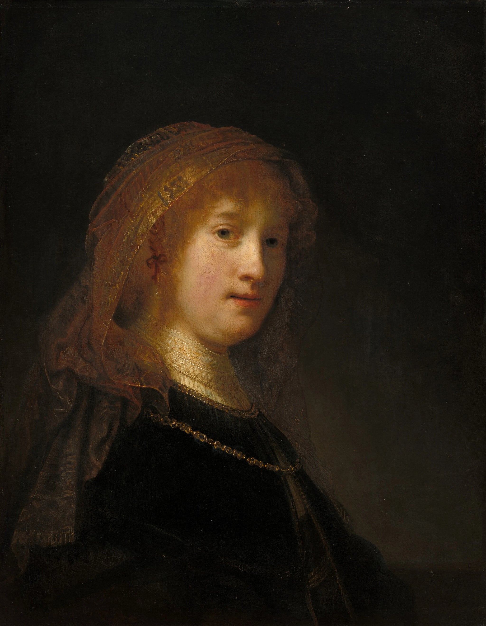 Saskia van Uylenburgh — Rembrandt, vers 1634–1640, National Gallery of Art