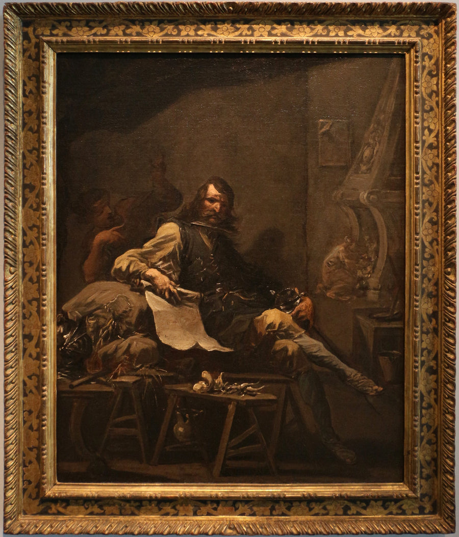 satiro su un nobiluomo in miseria - Alessandro Magnasco