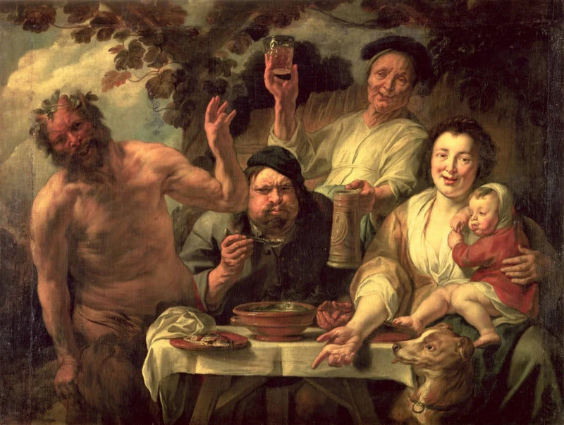 Satyre et le Paysan - Jacob Jordaens