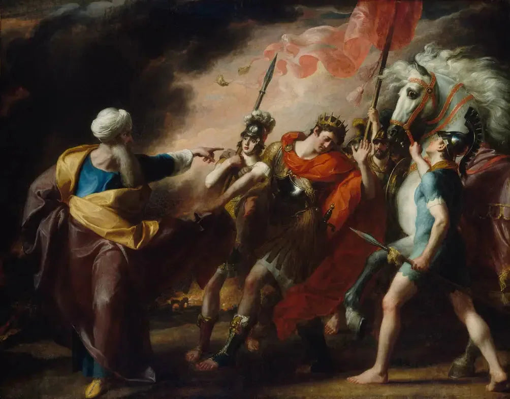 Saül réprimandé par Samuel - John Singleton Copley image 1 copie de tableau peinte à la main