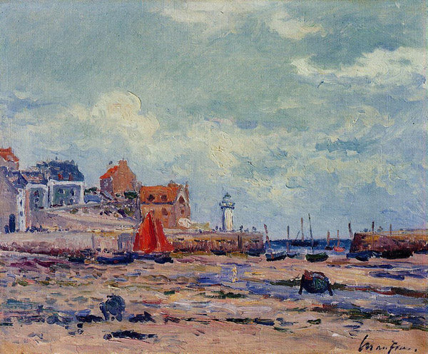 Sauzon à marée basse - Maxime Maufra image 1 reproduction artisanale de tableau