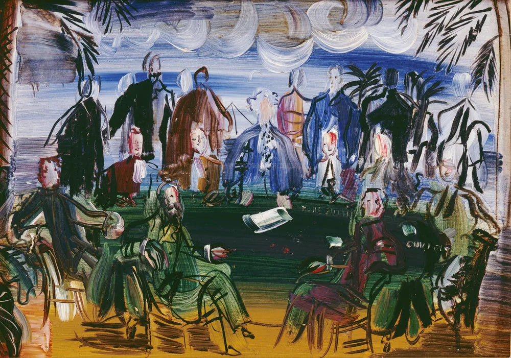 Savants autour d'une table - Raoul Dufy image 1 reproduction réalisée par Alpha Reproduction