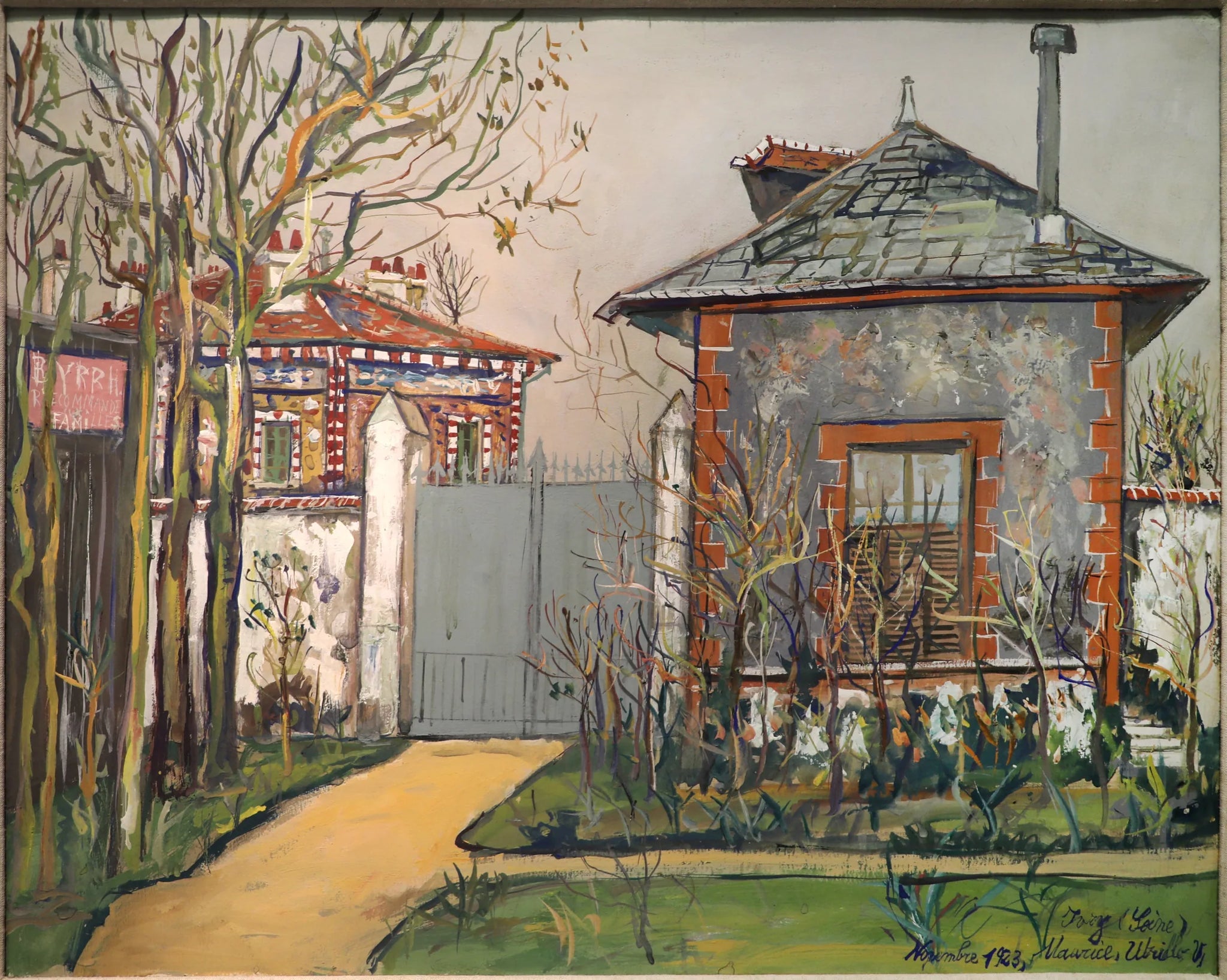 Scène à Ivry - Maurice Utrillo image 1 reproduction artisanale de tableau