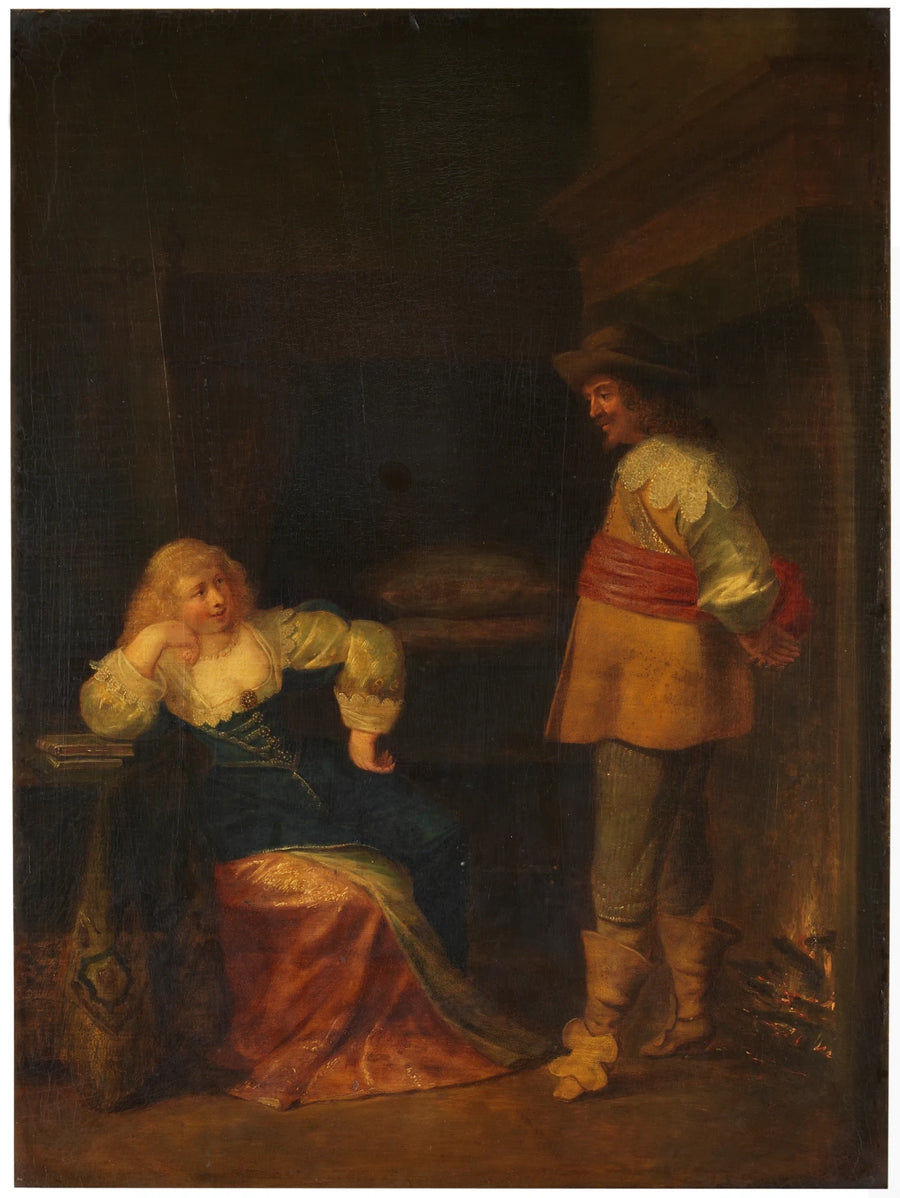 Scène avec un soldat - Christoffel Jacobsz van der Laemen
