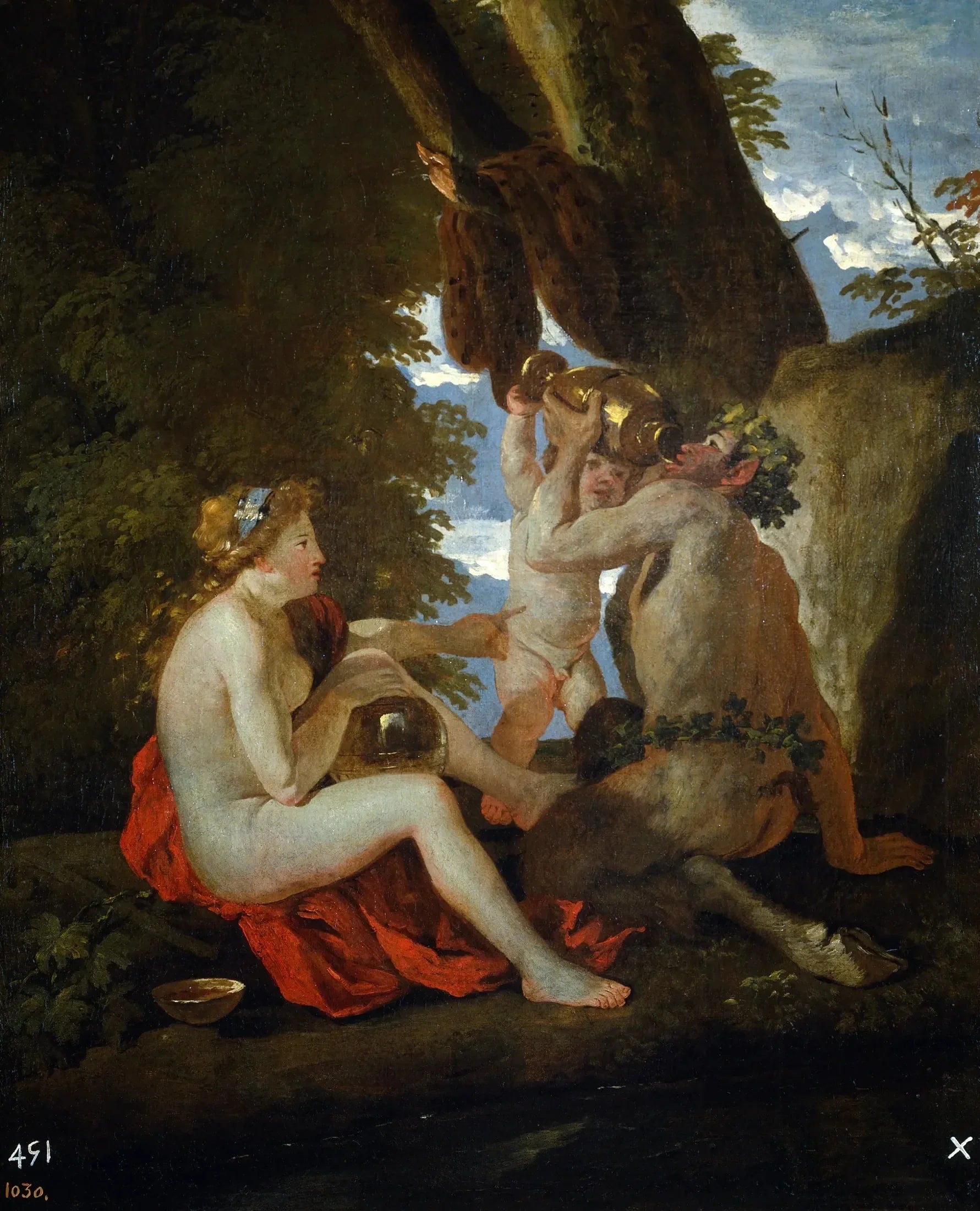 Scène bachique - Nicolas Poussin image 1 tableau peint à l’huile sur toile