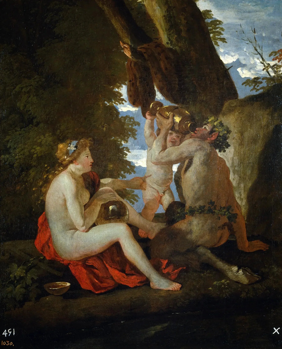 Scène bachique - Nicolas Poussin image 1 tableau peint à l’huile sur toile