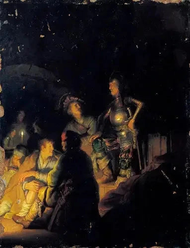 Scène biblique ou historique nocturne – Rembrandt