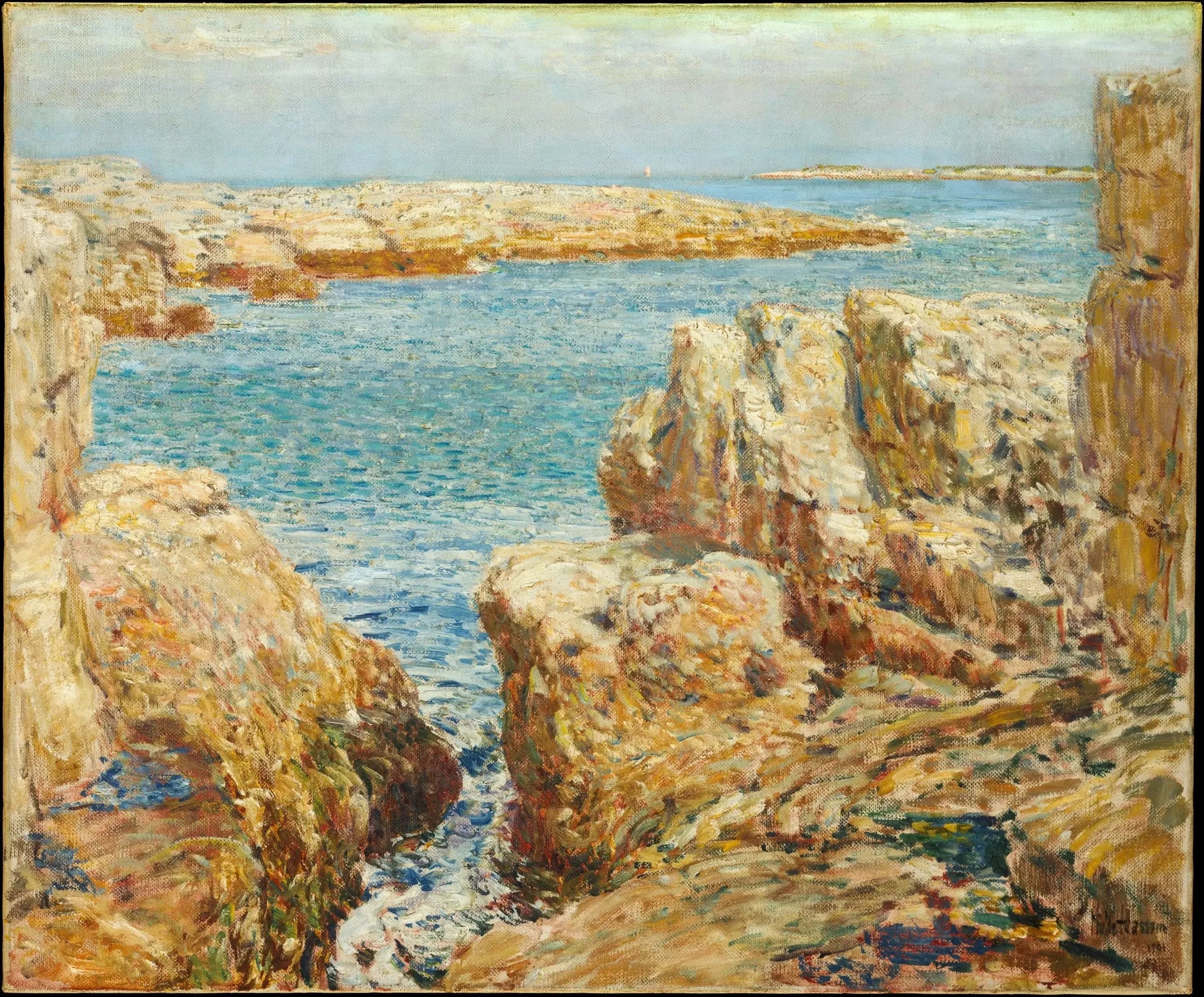Scène côtière, îles Shoals - Childe Hassam image 1 copie de tableau peinte à la main