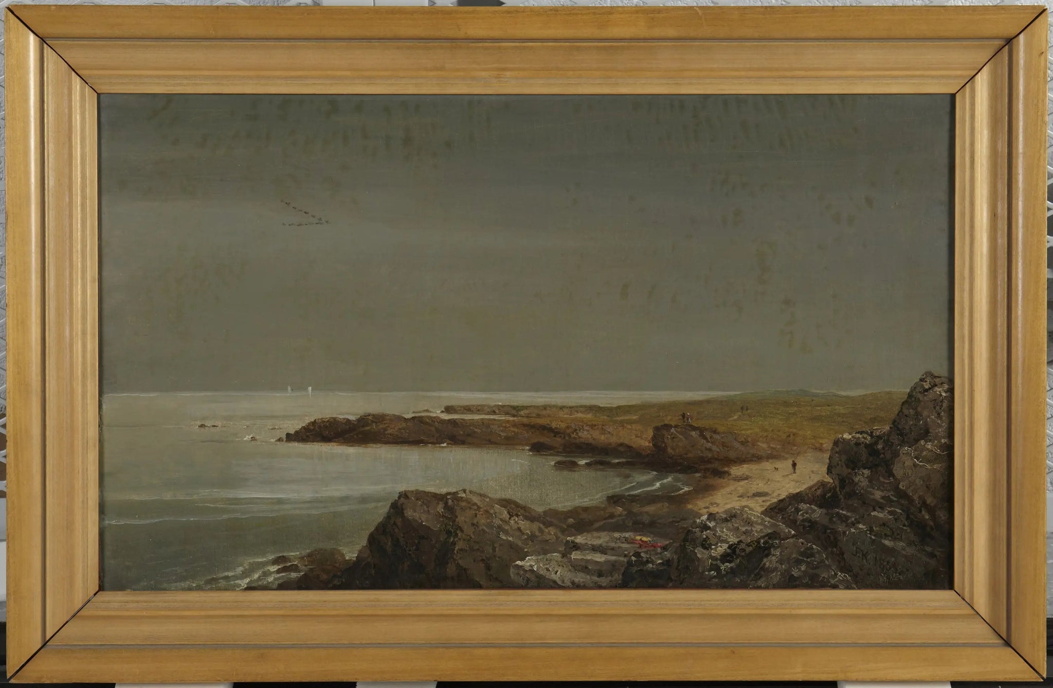 Scène côtière - John Frederick Kensett image 1 copie de tableau peinte à la main