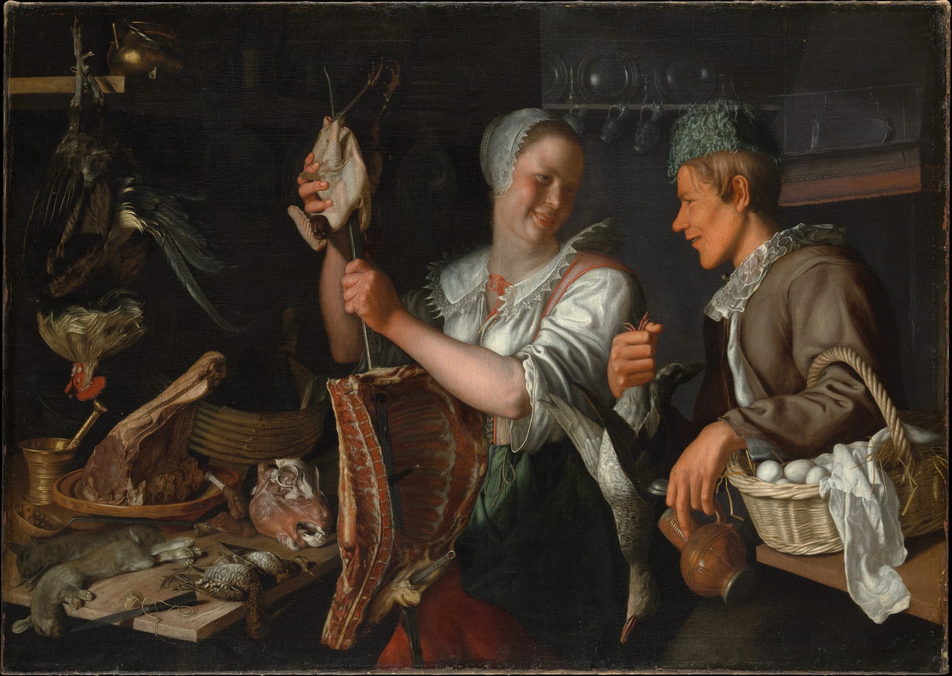 Scène de cuisine - Peter Wtewael