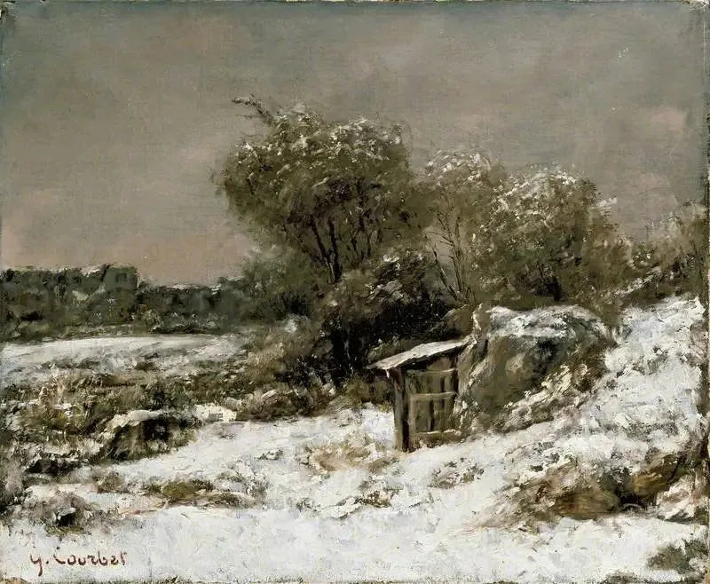 Scène d'hiver - Gustave Courbet image 1 reproduction réalisée par Alpha Reproduction