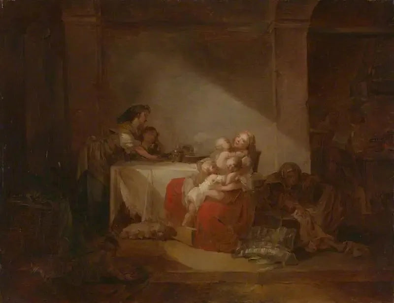 Scène d'intérieur - Jean-Honoré Fragonard image 1 reproduction de peinture à l’huile