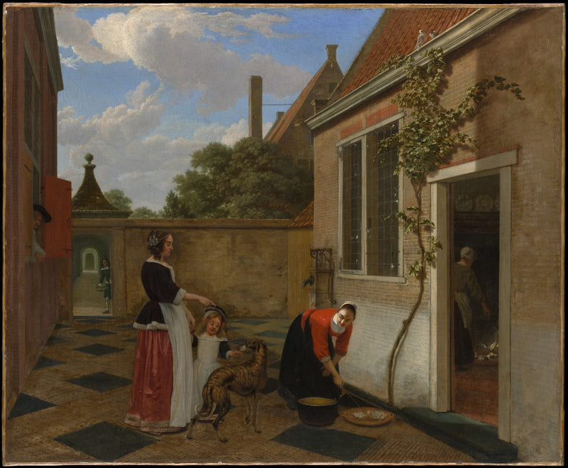 Scène dans une cour - Ludolf de Jongh
