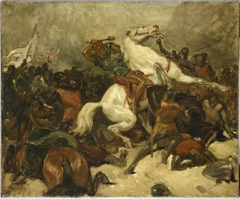 Scène de bataille - Eugène Delacroix