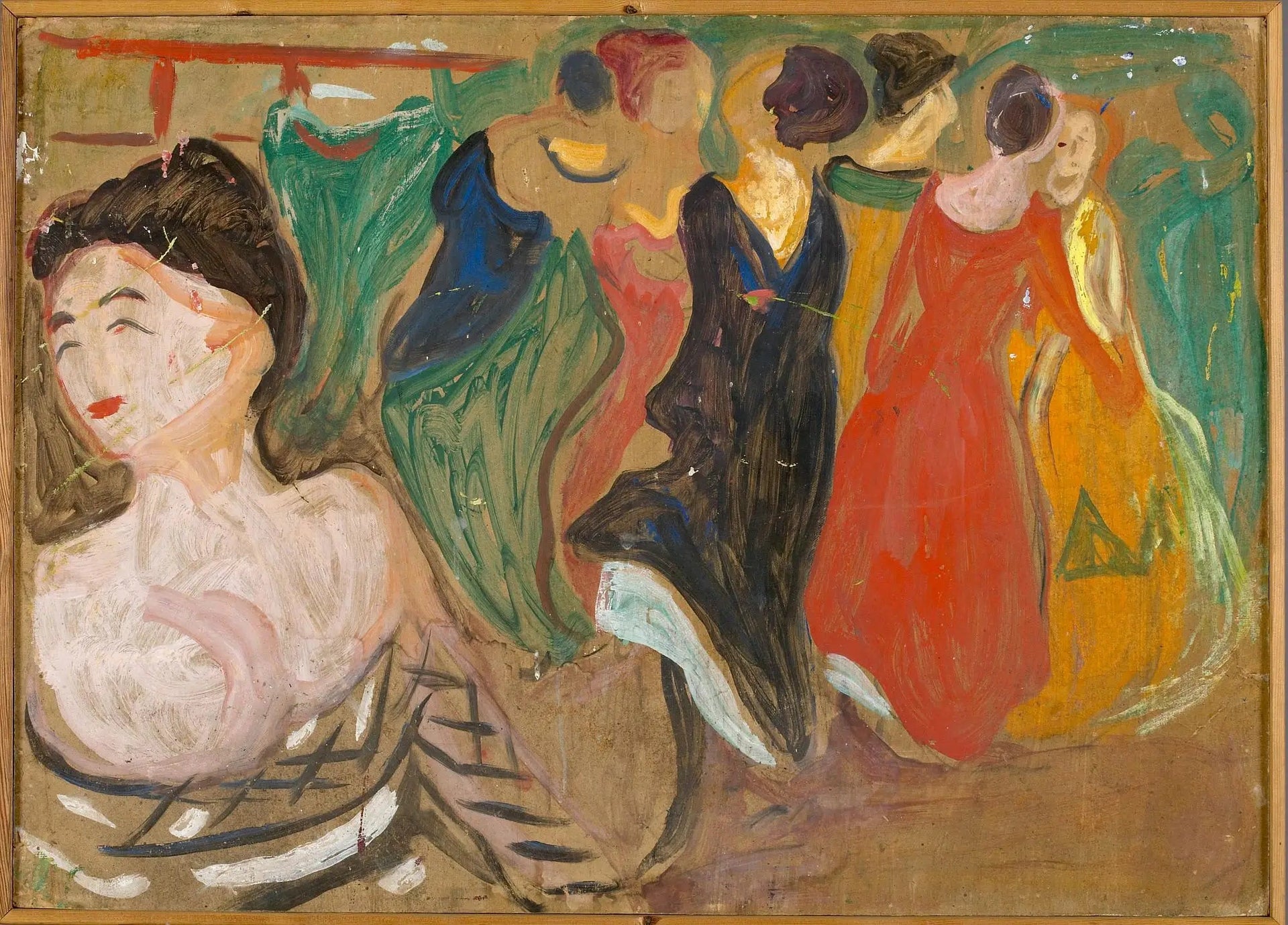 Scène de bordel - Edvard Munch image 1 reproduction artisanale de tableau