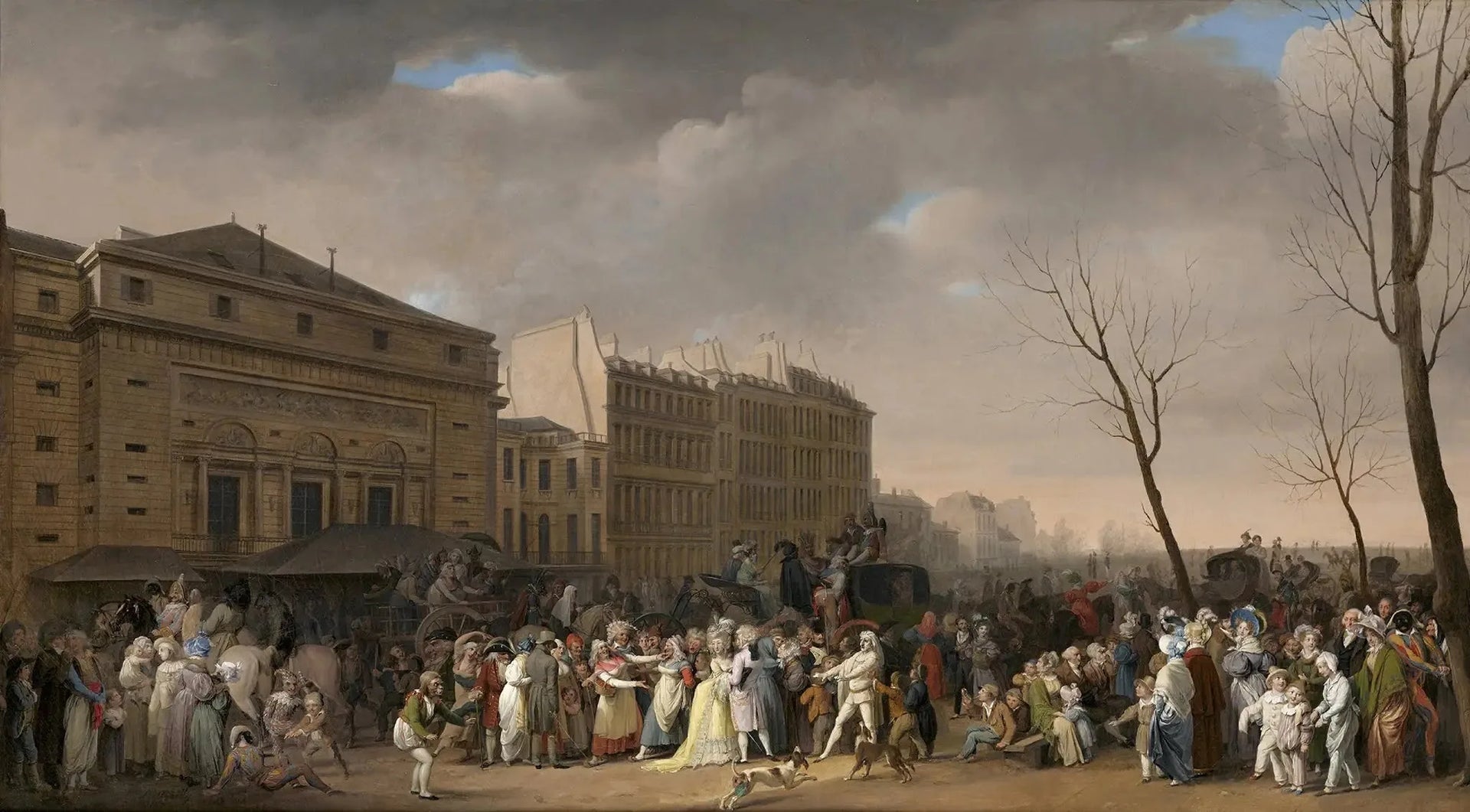 Scène de carnaval - Louis-Léopold Boilly image 1 reproduction de peinture à l’huile