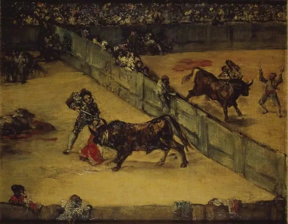 Scène de corrida : División de place - Francisco de Goya image 1 copie de tableau peinte à la main