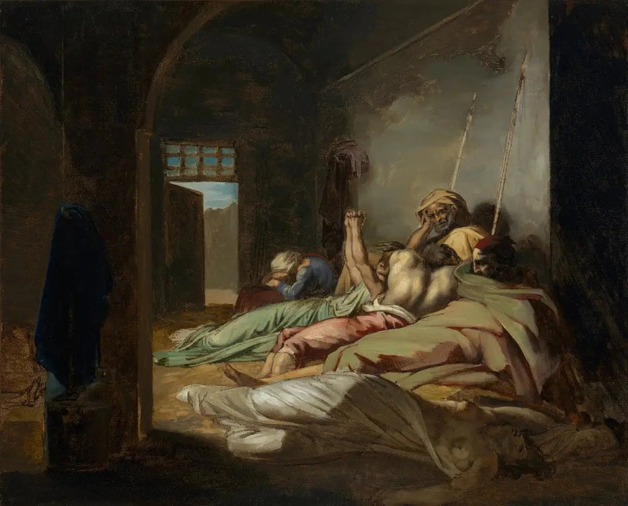 Scène de l'épidémie de fièvre jaune à Cadix - Théodore Géricault