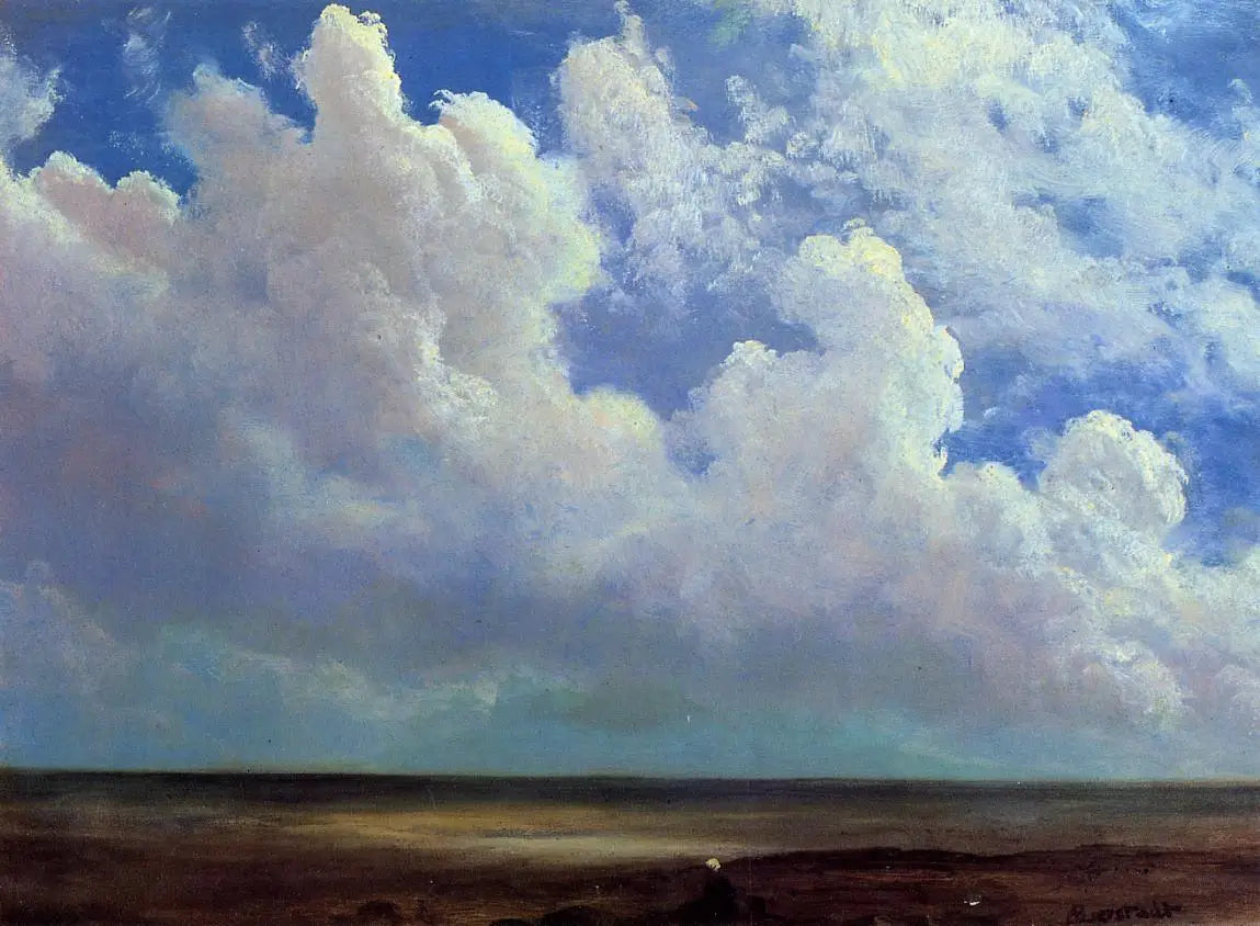 Scène de plage - Albert Bierstadt image 1 reproduction de peinture à l’huile