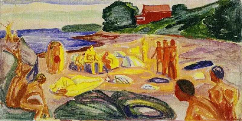 Scène de plage - Edvard Munch