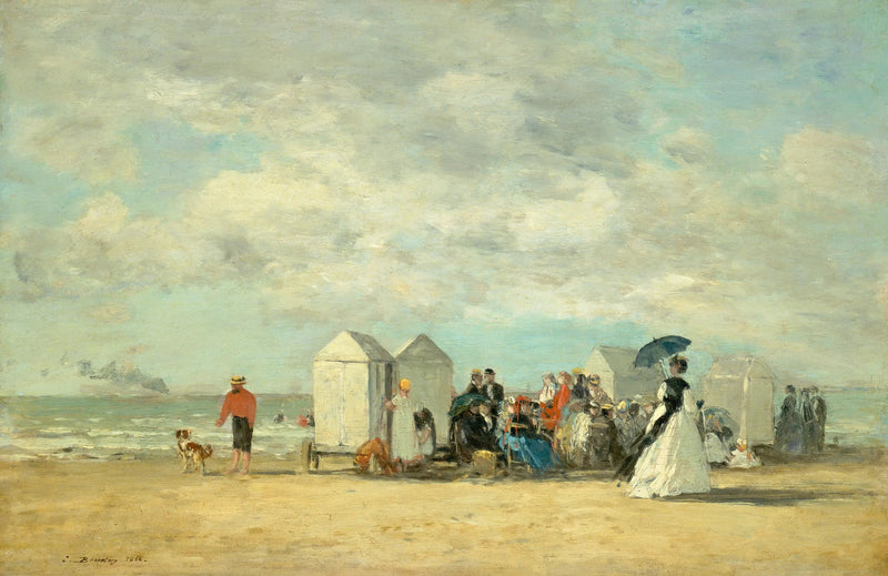Scène de plage - Eugène Boudin