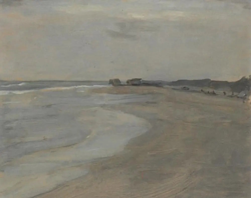 Scène de plage - Piet Mondrian image 1 reproduction de peinture à l’huile