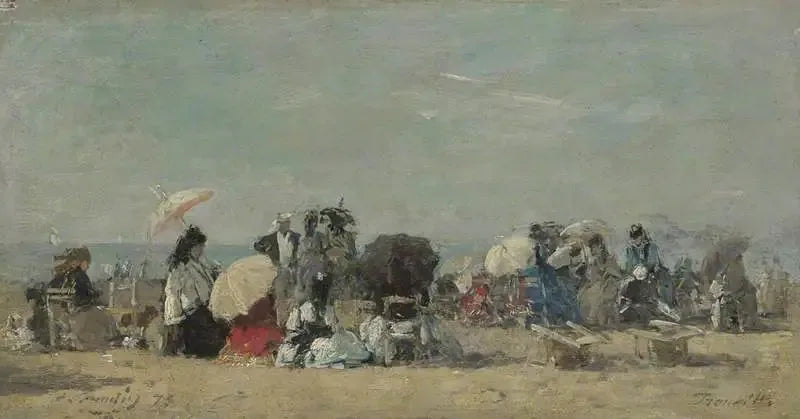 Scène de plage, Trouville - Eugène Boudin