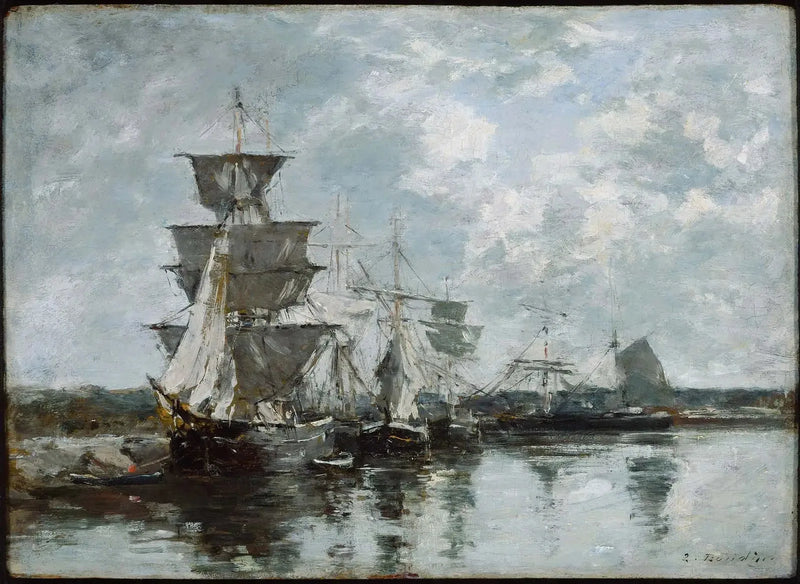 Scène de port - Eugène Boudin