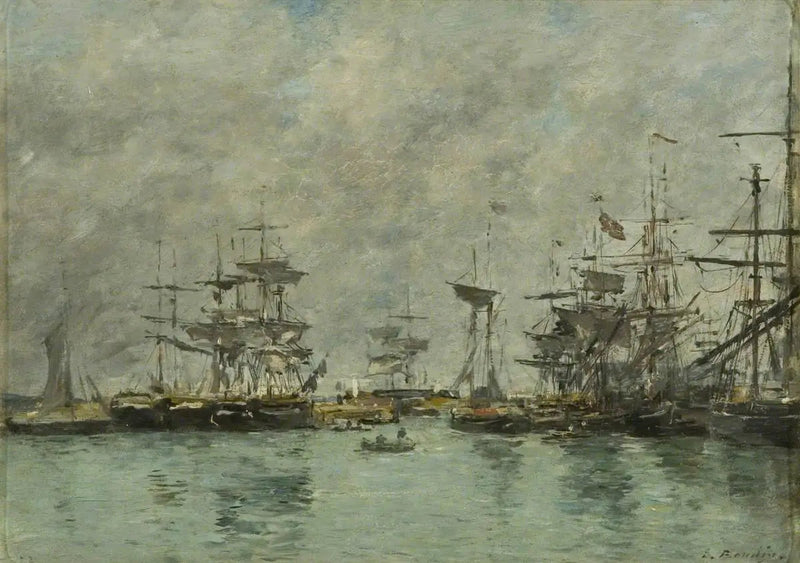 Scène de port - Eugène Boudin