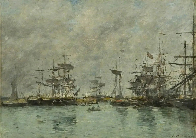 Scène de port - Eugène Boudin