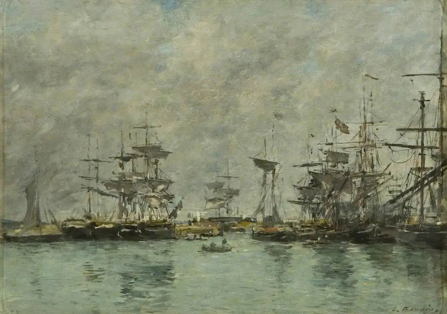 Scène de port - Eugène Boudin