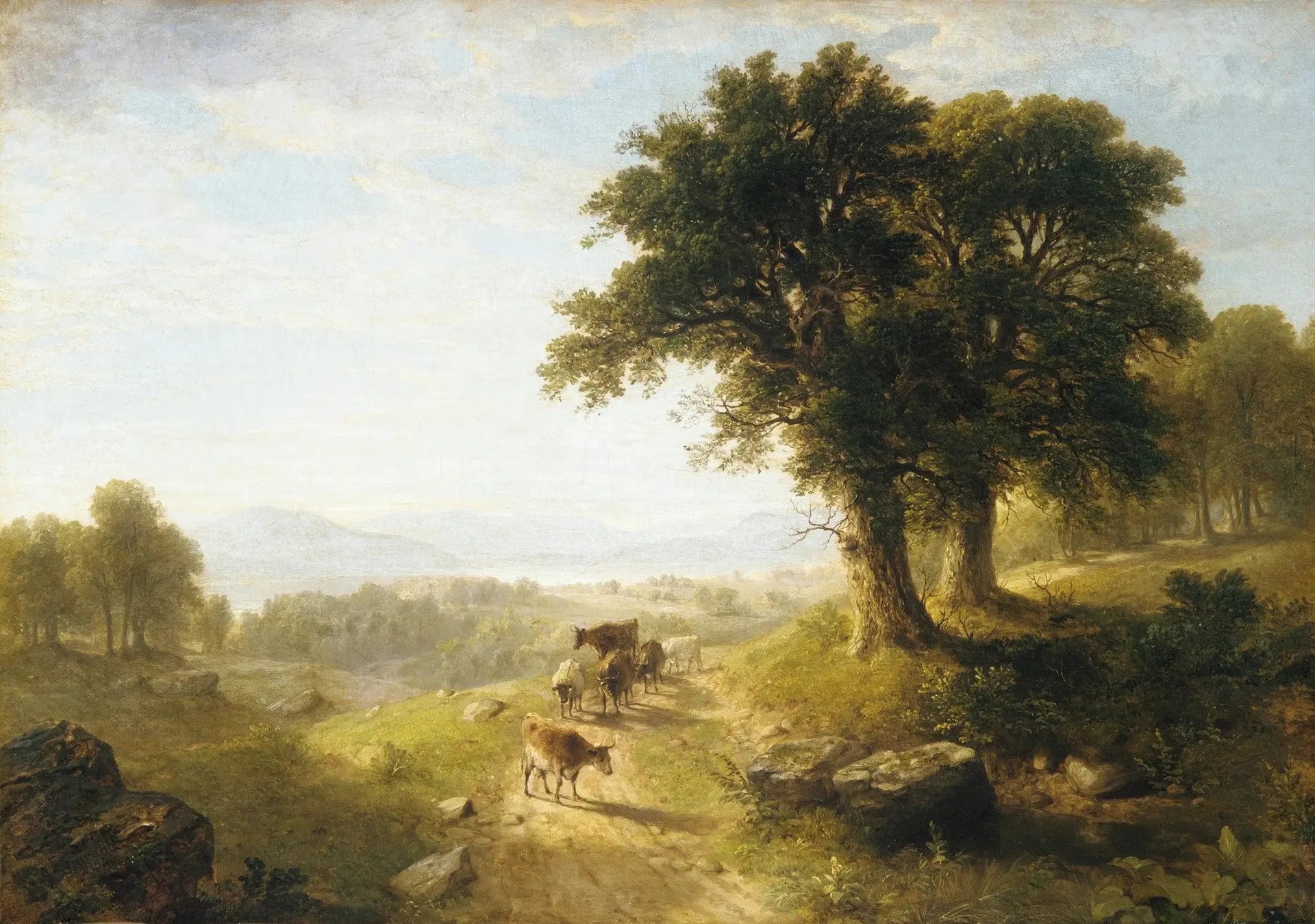 Scène de rivière - Asher Brown Durand image 1 reproduction réalisée par Alpha Reproduction