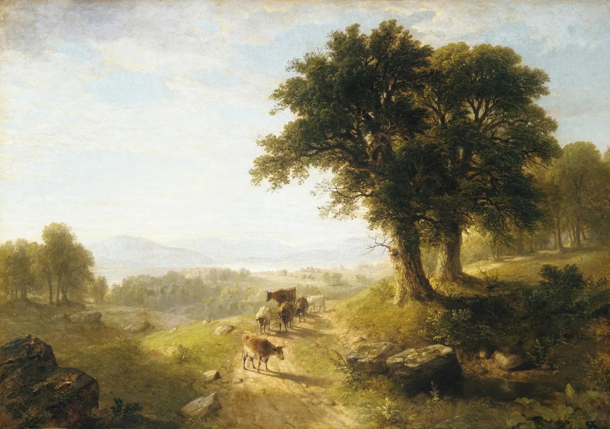 Scène de rivière - Asher Brown Durand image 1 reproduction réalisée par Alpha Reproduction