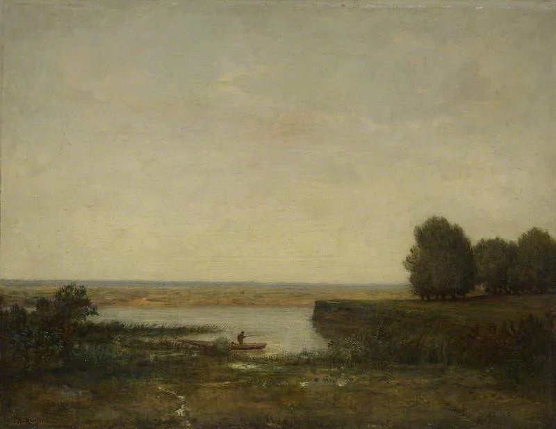 Scène de rivière - Théodore Rousseau